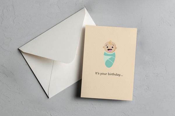 "Mom's Vag" Birthday Card 5x7 Gift Card