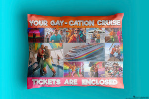 Gay cruise tickets mailer prank 