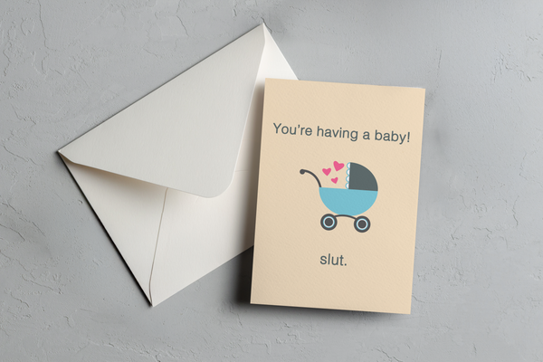 "Having a Baby" 5x7 Gift Card